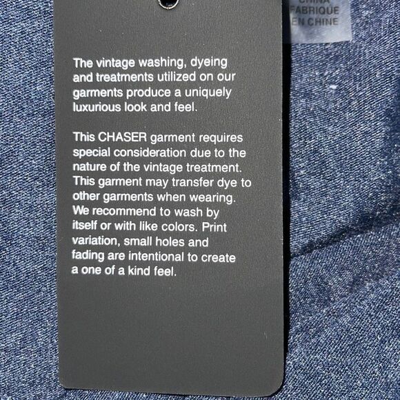 Chaser Womens Long Sleeve Dress‎ Tie Waist Criss Cross Back Blue Size Medium NWT - Picture 8 of 10